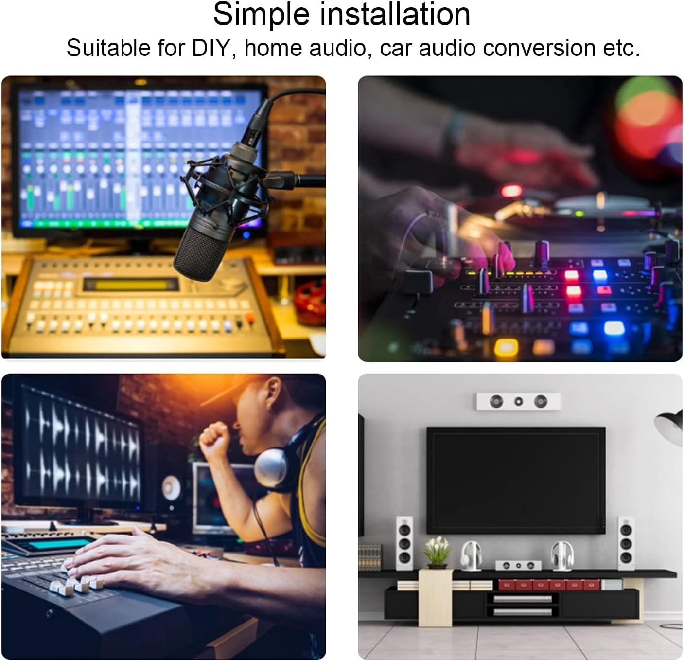 VU Meter DB Level Header with Backlight, Audio Power Meter, Compact Size - High Accuracy Measurement, Durable Material, Ideal for Home and Car Audio