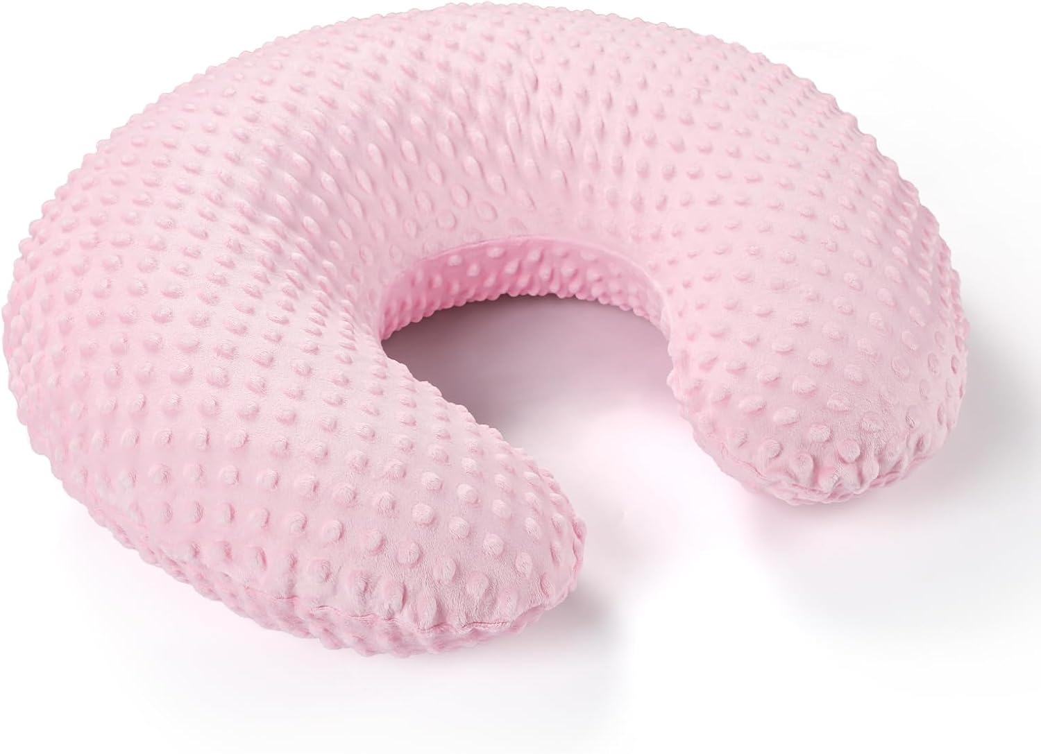 GFU Breastfeeding Pillow for Newborn with Dot Fabric Nursing Cover, Soft Comfortable Nursing Pillow for Breast Feeding and Bottle, Pink image number 6
