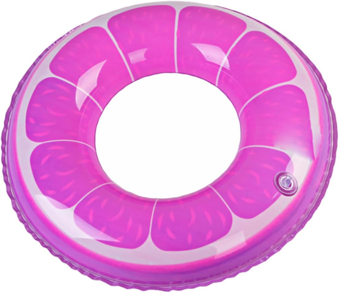 Alasum Orange Printed Inflatable Swimming Pool Ring Boys and Girls Pool Toy Fun Fruit Design image number 4