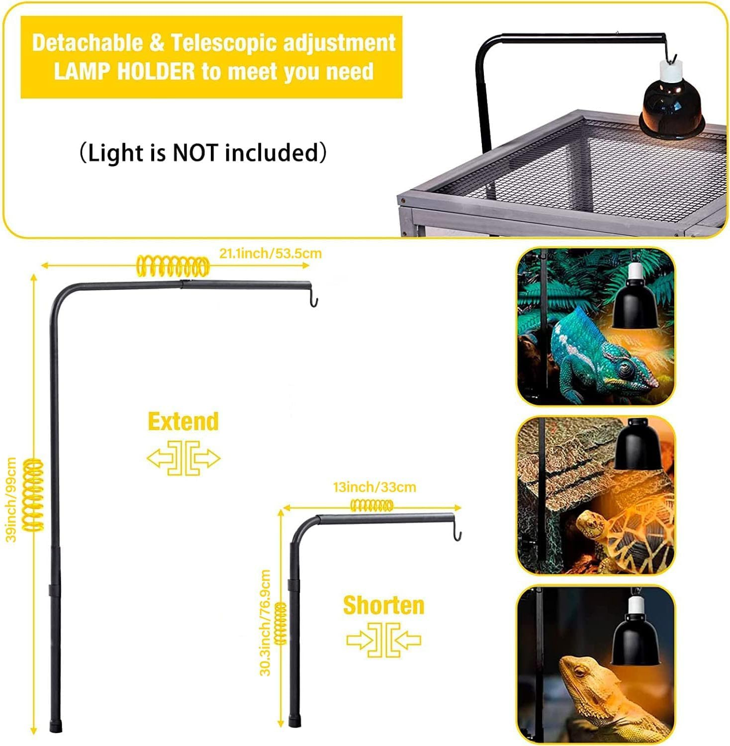 Tortoise Cage Large Tortoise House, Indoor Tortoises Enclosure for Small Animals, Outdoor Reptile Cage - Weatherproof Bottom for Tortoise Table image number 6