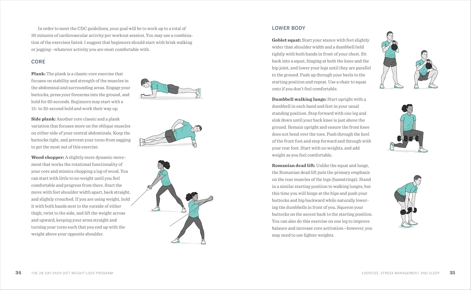 The 28 Day Dash Diet Weight Loss Program: Recipes and Workouts to Lower Blood Pressure and Improve Your Health image number 2