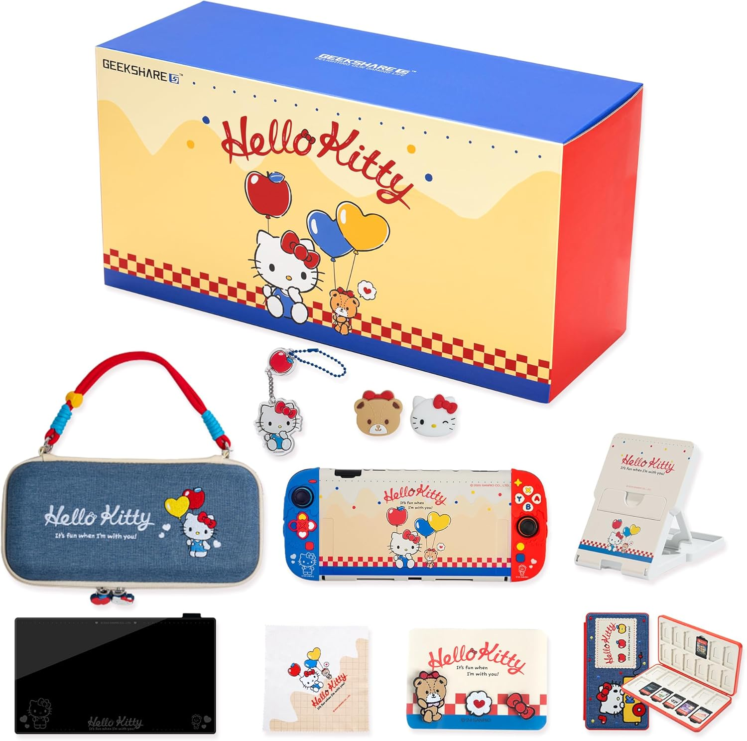 Kuitmor Switch Accessories Bundle for Switch 2 : Carrying Case, Protective Case, Game Card Case, Screen Protector, Playstand, Thumb Grip Caps and More (For Switch 2025) image number 3