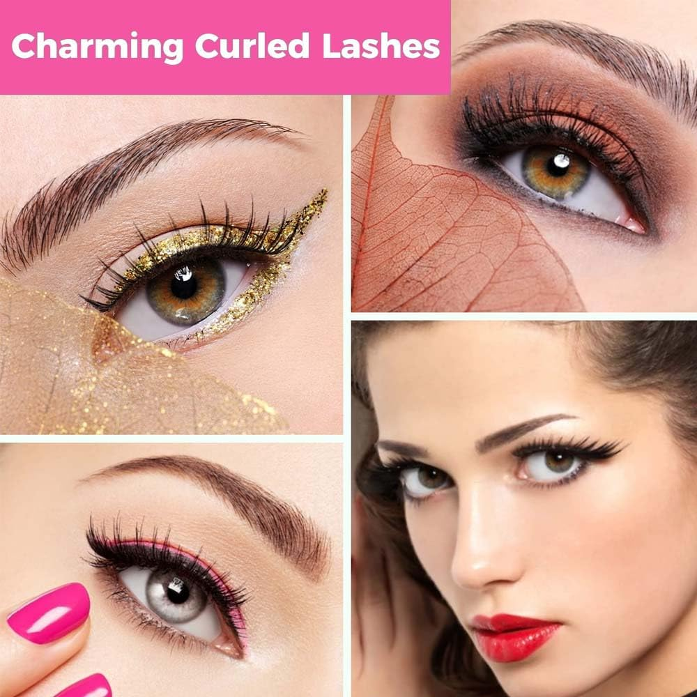 Heated Eyelash Curler for Women with Built-In Comb, USB Rechargeable 2 in 1 Clip-Type Eyelash Curler 3 Temperature Modes image number 4