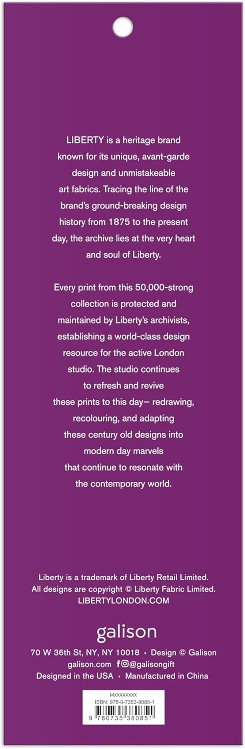Galison Liberty Magnetic Bookmarks, 4 X 0.01 X 5.5 Cm (3 Piece) image number 1