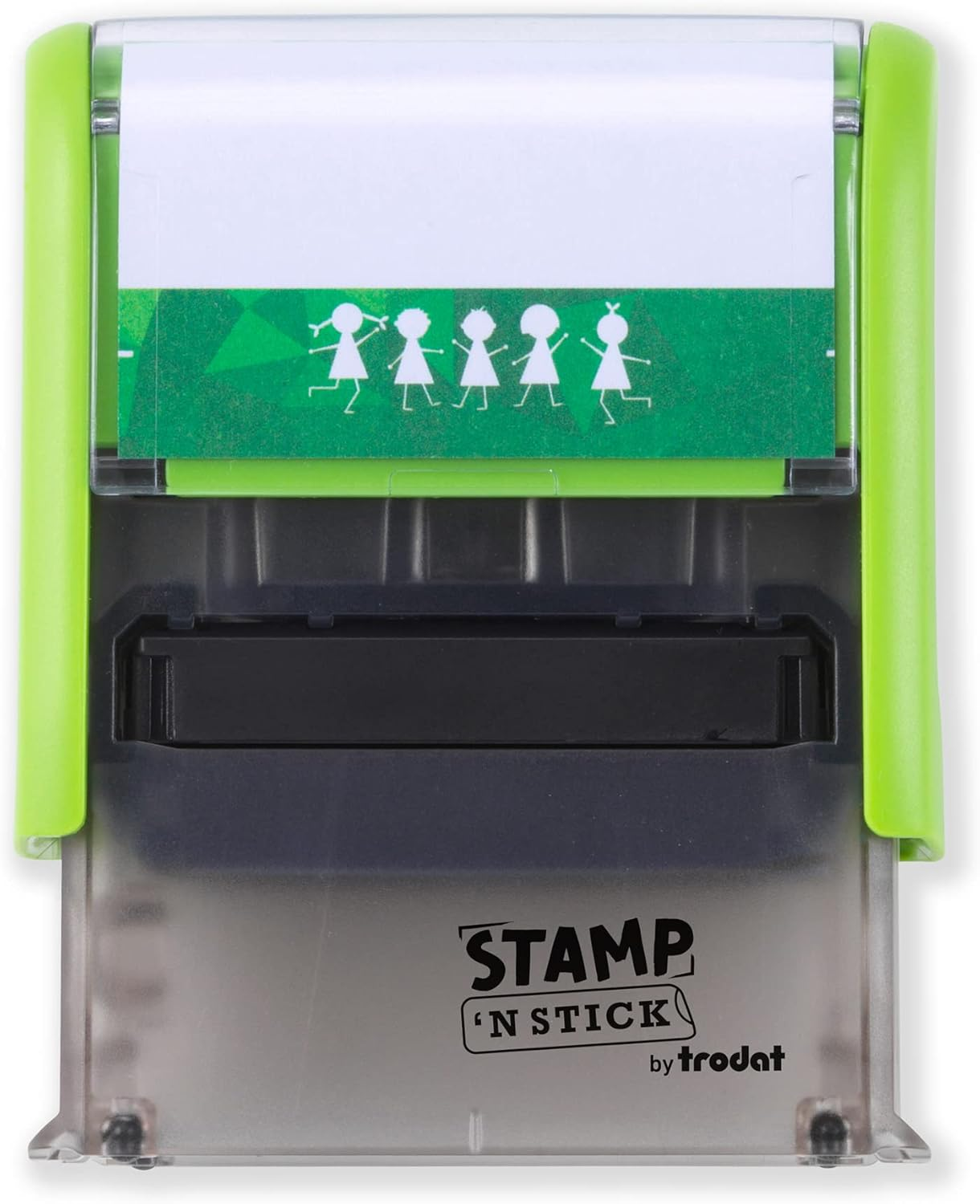 Trodat'S Stamp 'N Stick - Typo DIY Rubber Stamp - Create Your Own Custom Textile Stamp - Dermatologically Tested - Ideal for Marking Kids Clothing and Belongings with Their Name and Fun Icons image number 3