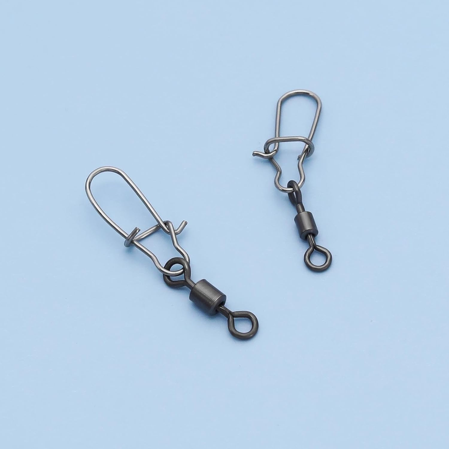 Emsea Set with 100Pcs/150Pcs Fishing Swivel Set Rolling Barrel Swivel with Interlock Snap Fast Spin Fishing Bait Line Connector Accessories for Freshwater Seawater Fishing Set A/B image number 6