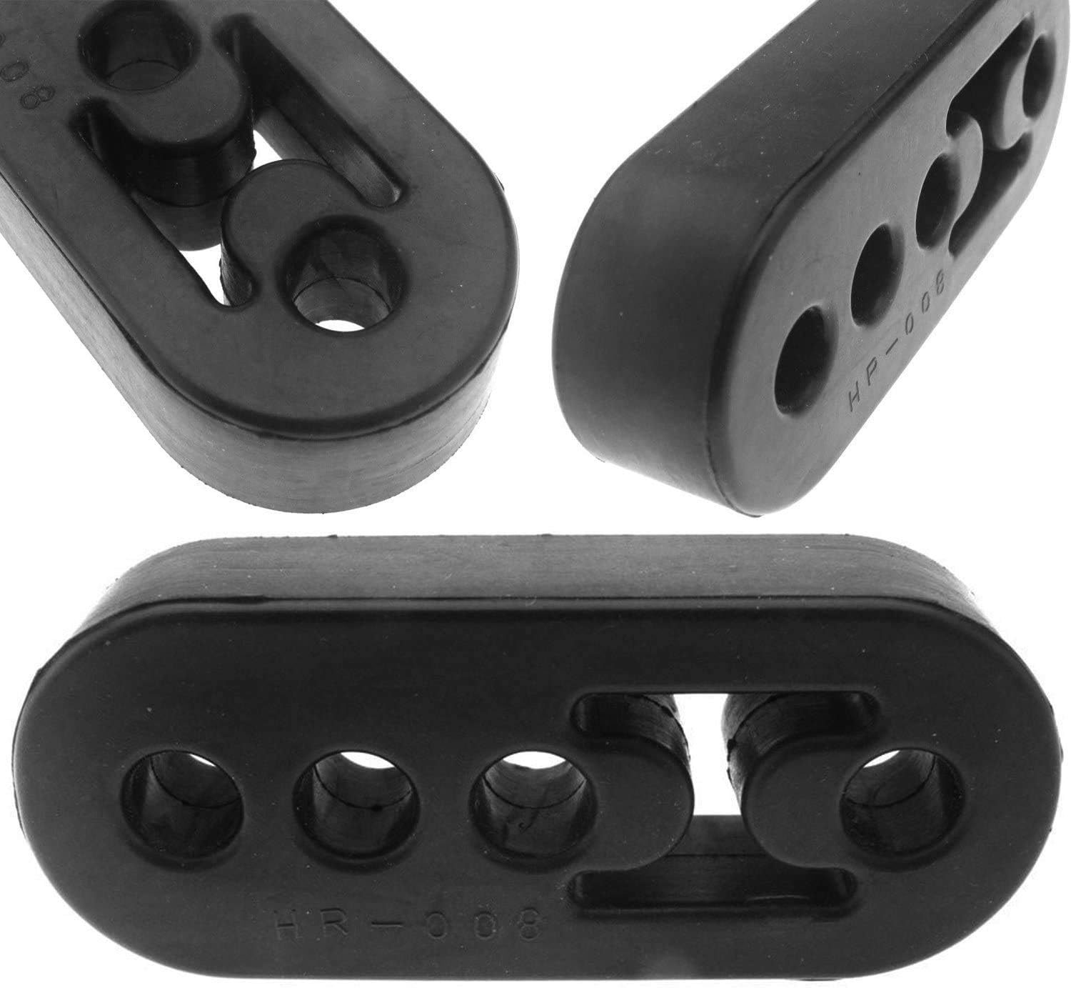 2 PCS Universal 12Mm Hole Car Heavy Duty Exhaust Tail Pipe Rubber Mount Bracket Hanger image number 2