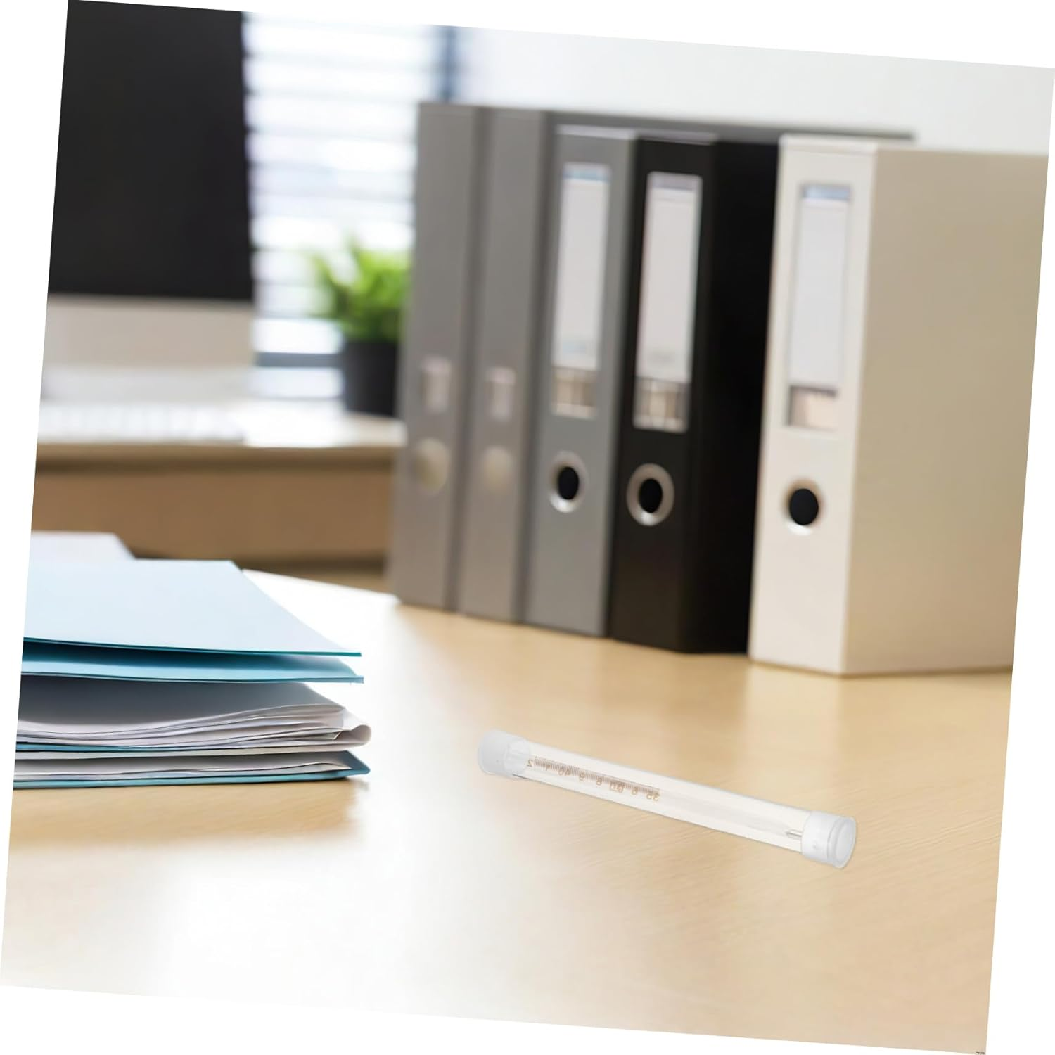 MAGICLULU 10Pcs Thermometer Storage Container Dustproof Protective Case for Travel and Home Use Transparent Plastic Tube Organizer with Drop and Impact Resistance image number 4