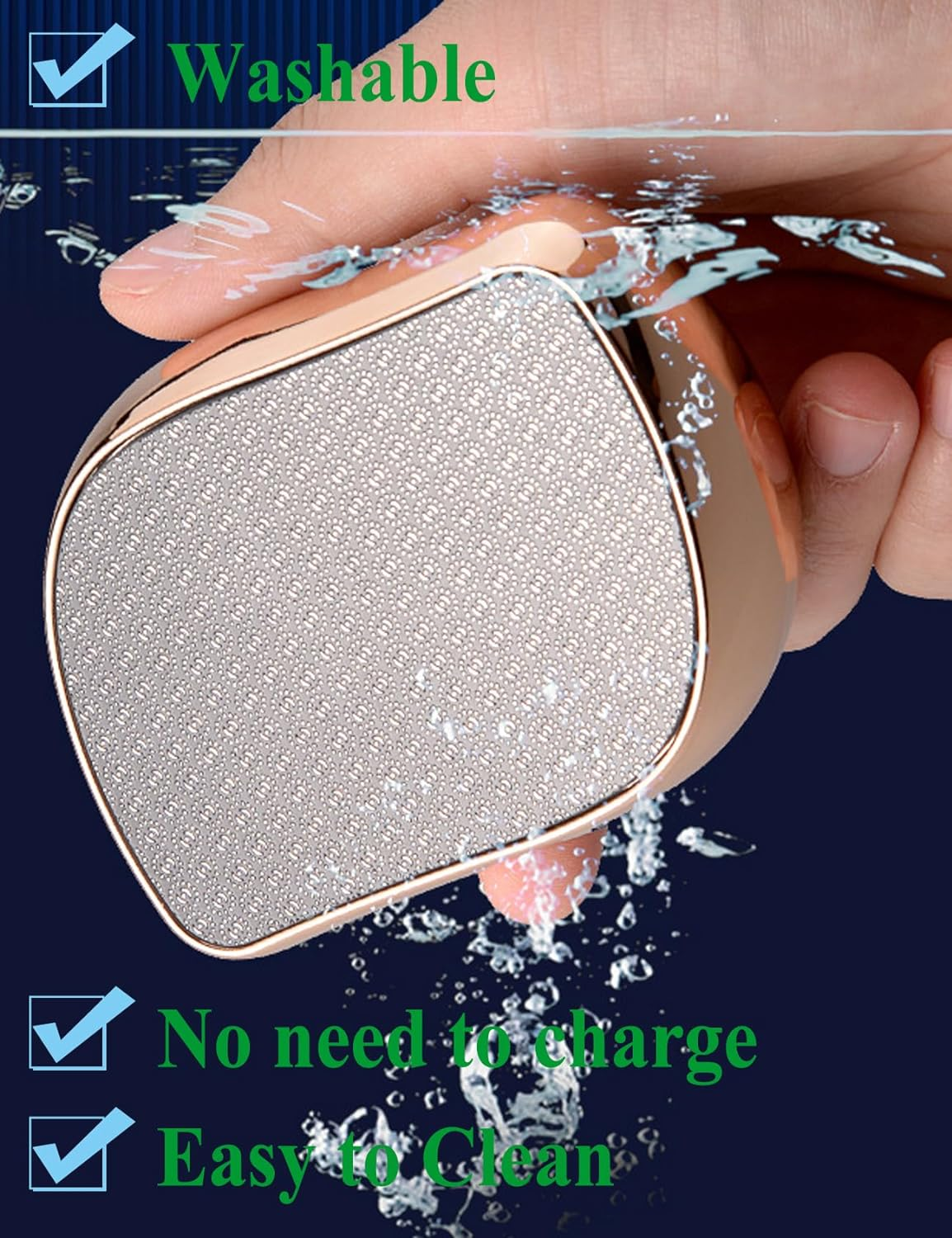 Foot Files Nano Glass Foot File Callus Remover, New Generation of Foot File Callus Remover Pedicure Exfoliating Scrub Scraper Tool for Dead Skin Cracked Dry Wet Feet Safely Remove Tough Calluses (BK) image number 5