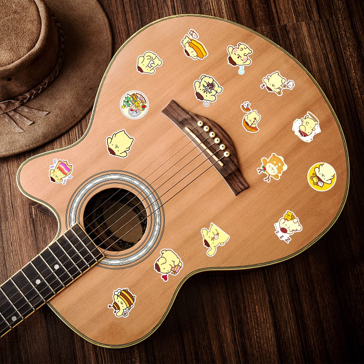 For Pom Pom Purin Stickers,50 PCS Graffiti Vinyl Waterproof Decals for Water Bottles Computer Bicycle Skateboard Luggage Phone Pad Laptop Kids Teens Stickers Pack image number 4