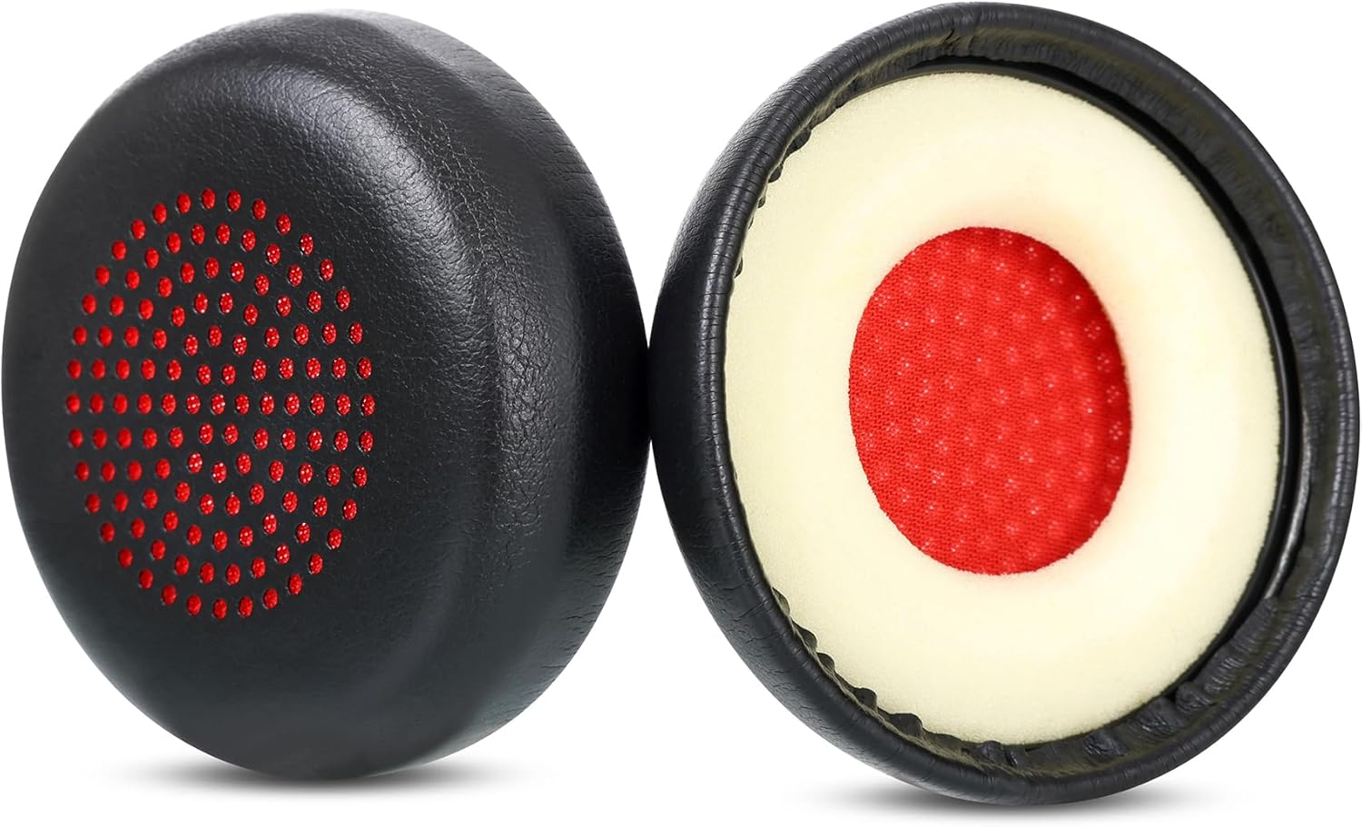 Savi 8220 Replacement Ear Pads Compatible with Poly Savi 8400, Savi 8410, Savi 8420, Savi 8220, Savi 8210, Savi 8200, Office Headset Cushion with Protein Leather Accessories, Black image number 1