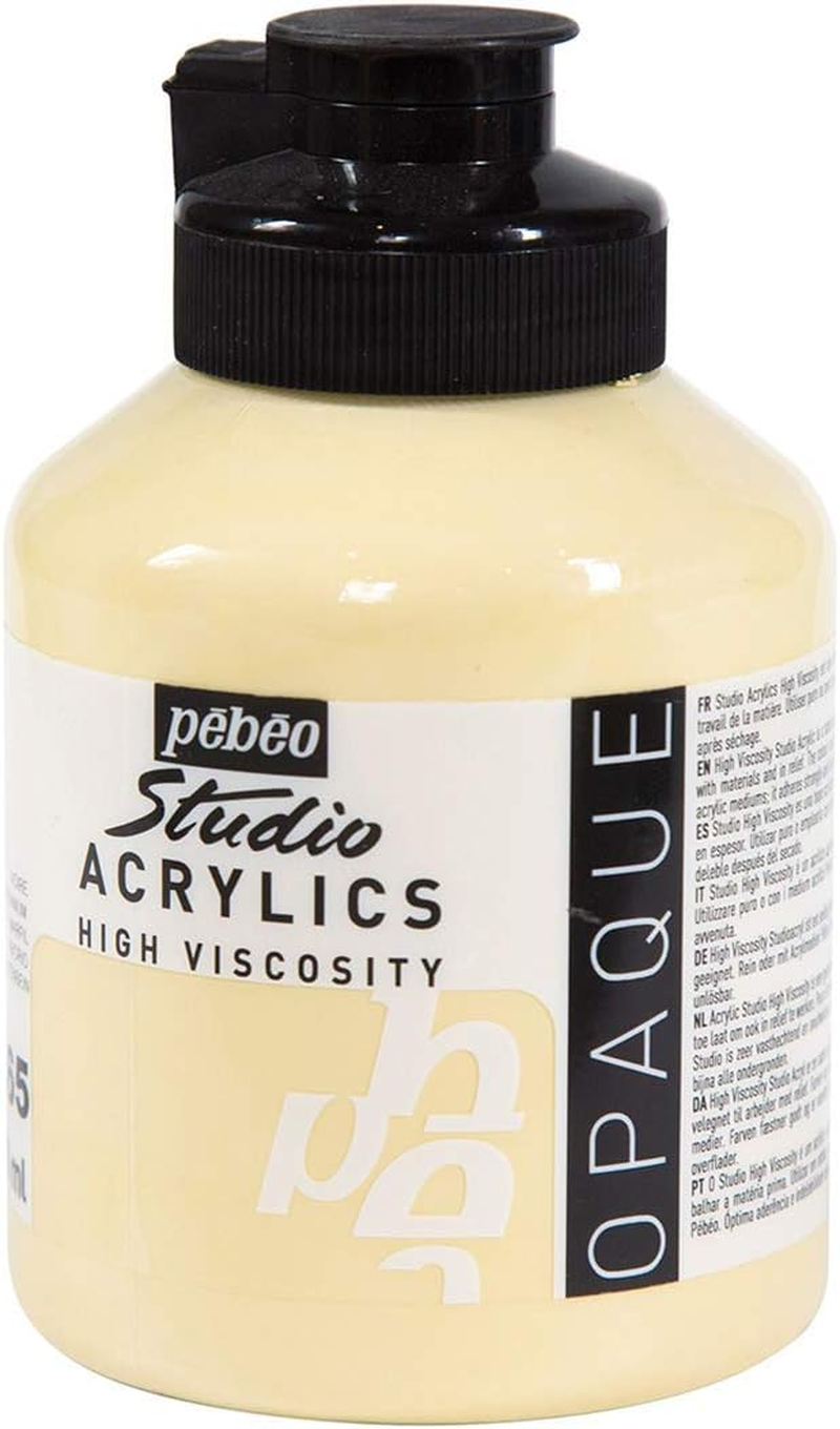 P&eacute;b&eacute;o Ivory Acrylic Paint 500 Ml Tub