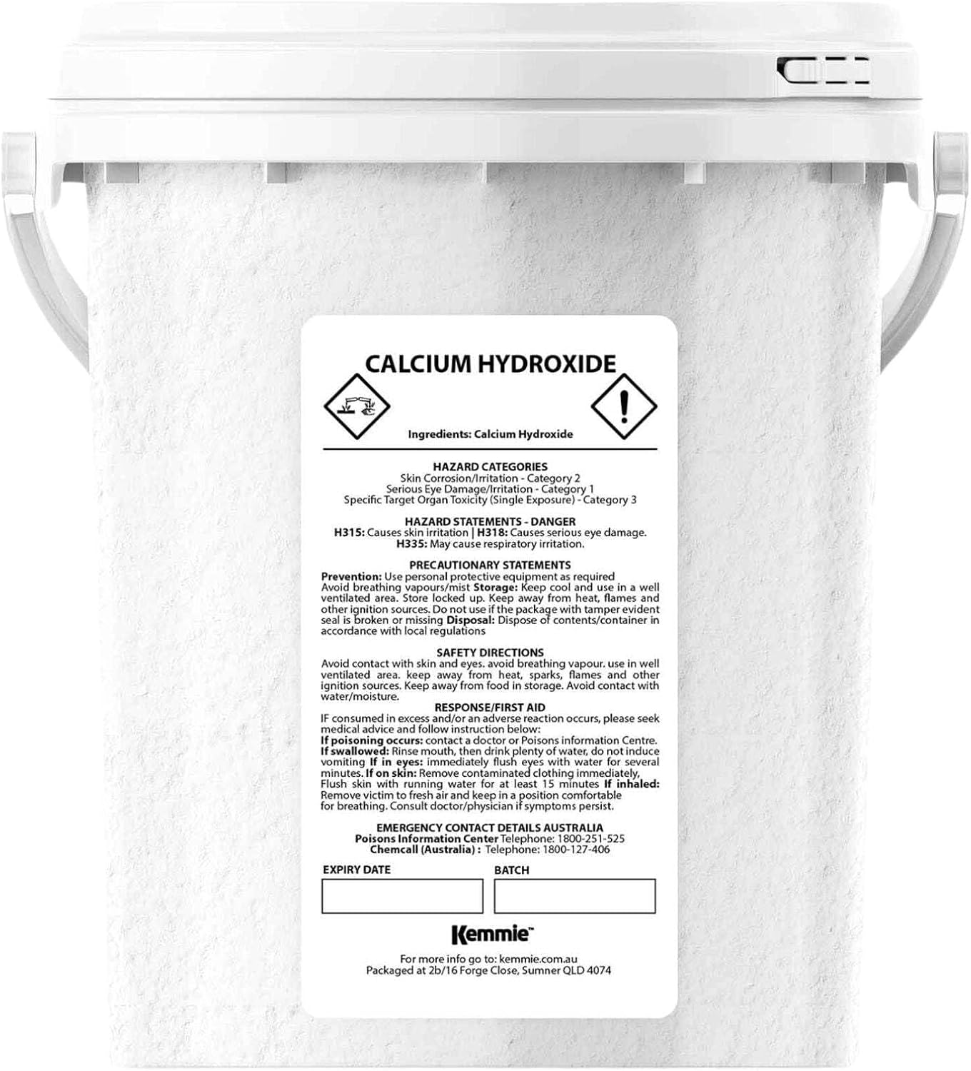 600G Food Grade Calcium Hydroxide Powder Tub FCC Hydrated Slaked Pickling Lime image number 6