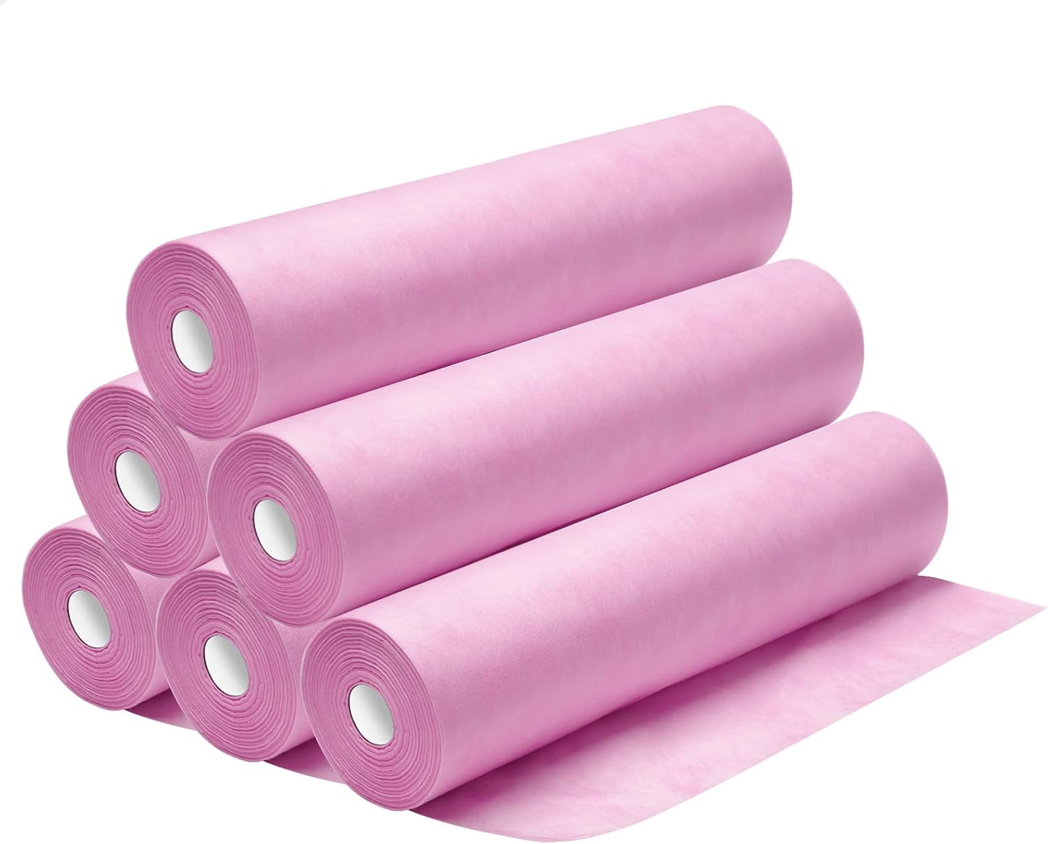 ALFORDSON Disposable Bed Sheet 300Pcs Massage Table Sheets, 6 Rolls Breathable Non-Woven SPA Massage Table Cover in 180Cm X 80Cm, Water & Oil Proof Bed Cover for SPA Tattoo Beauty Salon, Pink image number 5