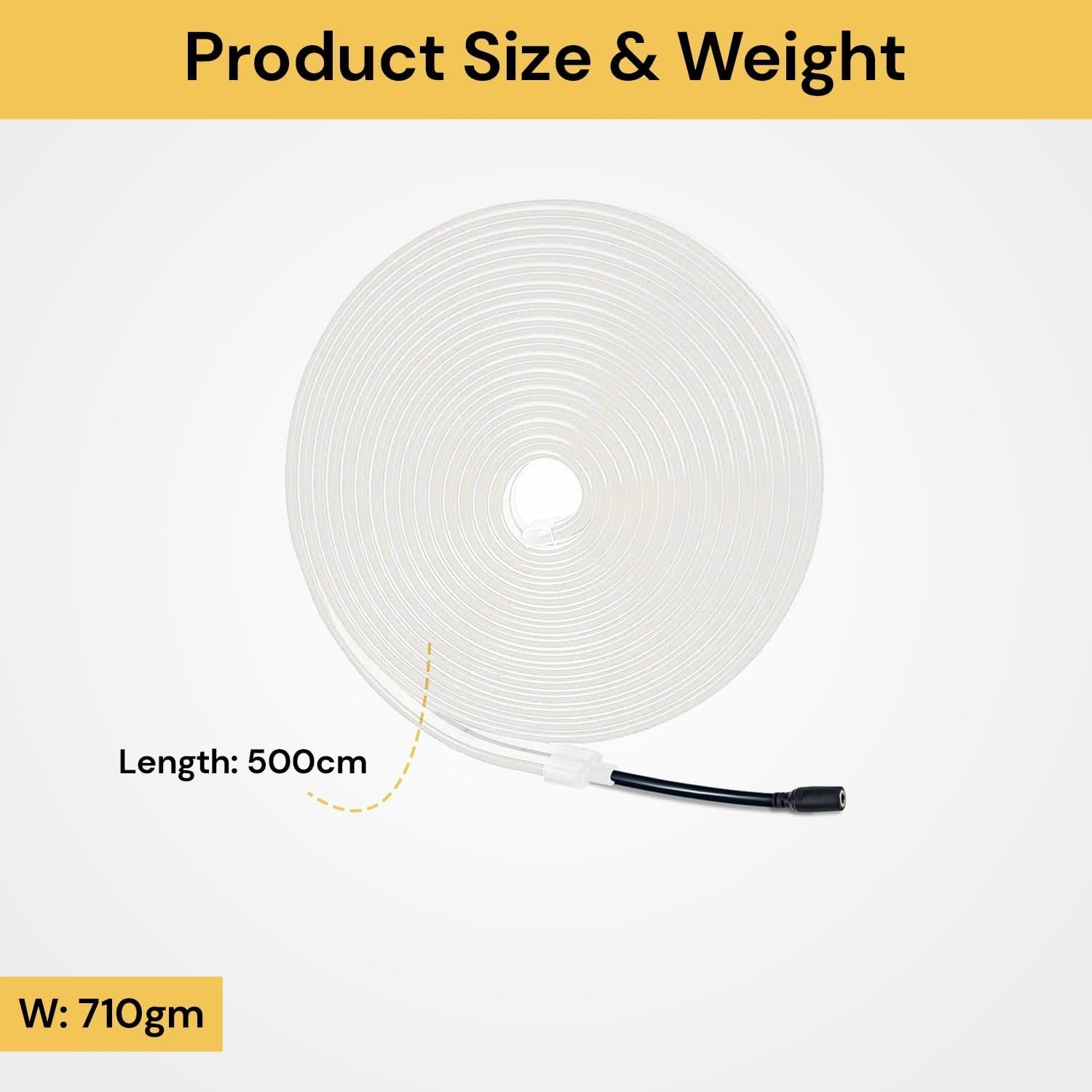 EZONEDEAL Led Neon Rope Lights, 16FT Led Strip Lights, Flexible Rope Lights, Waterproof IP65, DIY Design, Smart LED Lights for Bedroom Indoor Living Room, Bedroom, Holiday, Outdoors Decoration (White) image number 2