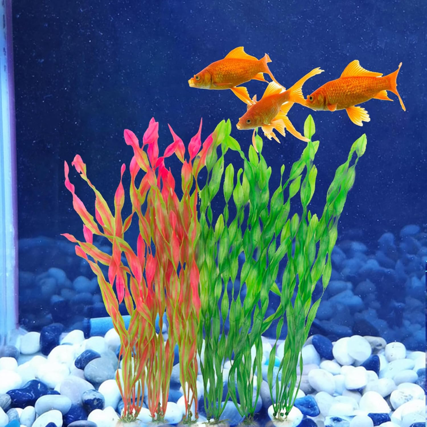 12Pcs Aquatic Plants Artificial Water Plants Aquarium Decorations Plastic Fish Tank Simulation Accessories Decor image number 3