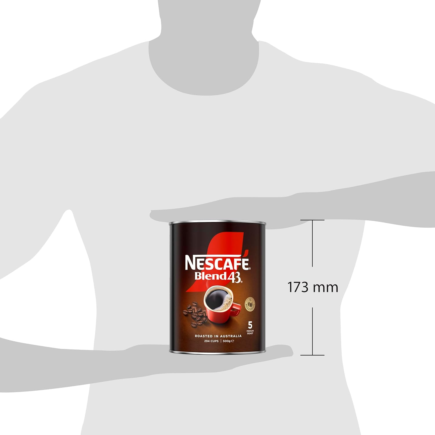 NESCAF&Eacute; Blend 43 Original Instant Coffee 500G Tin