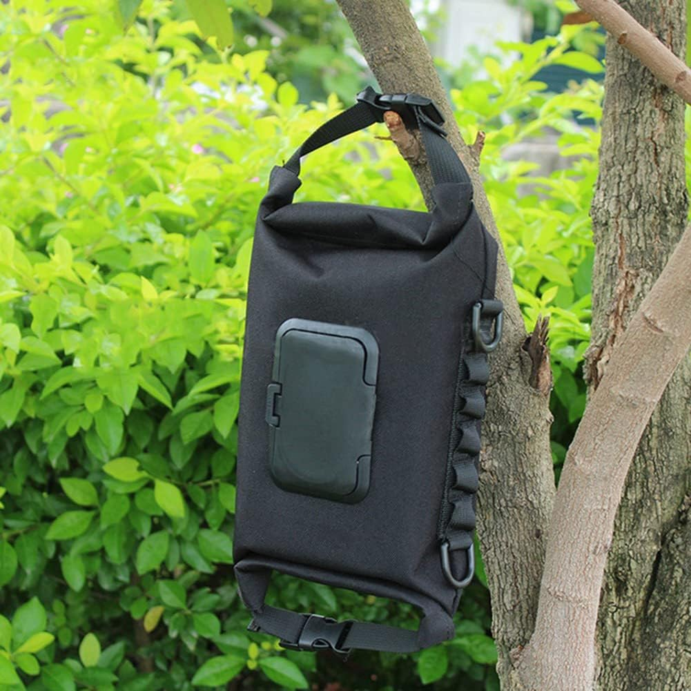 1 PCS Outdoor Wet Wipe Box Canvas Tissue Wipes Dispenser Hanging Bag Portable Tissue Bag Camping Hiking Picnic Backpack image number 2