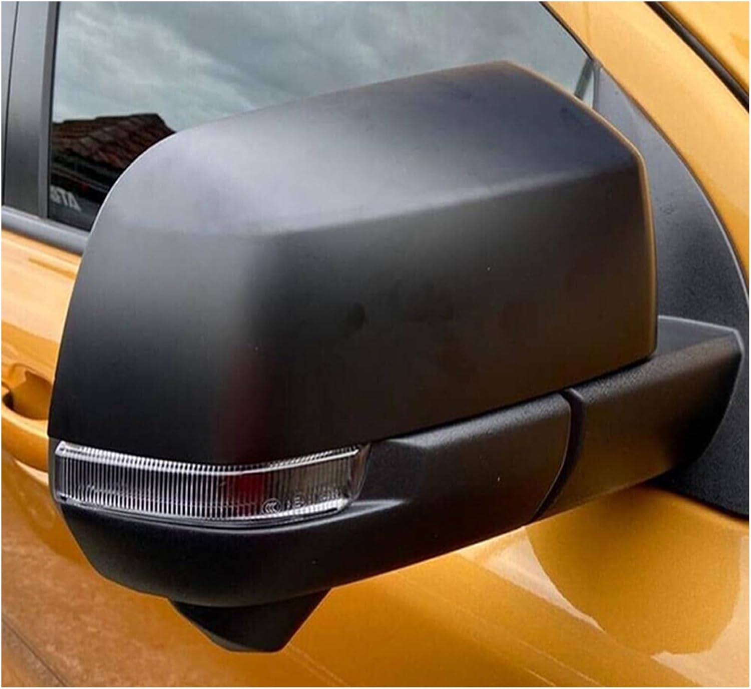SUERAUTO4X4 Side Door Mirror Cover Cap for Ford Ranger and Ford Everest Next Gen 2022 2023 2024 2025 Accessories, Matte Black Left Right Side Door Rearview Wing Mirror Cover Trim, 2PCS image number 3