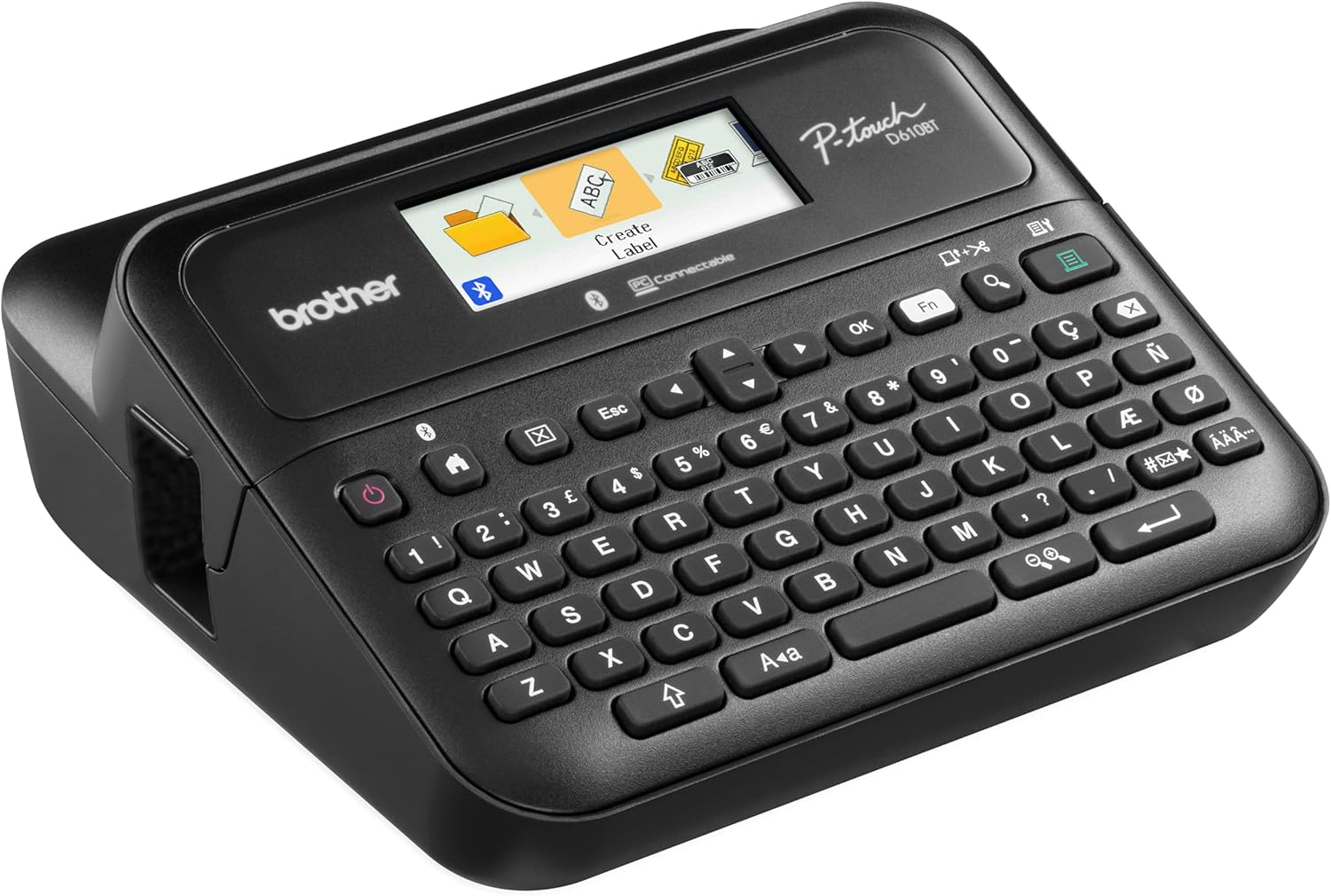 Brother PT-D610BT Business Professional Bluetooth Connected Label Maker, Black image number 2
