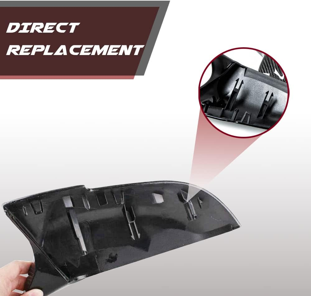 Gaofeiltf Carbon Fiber Mirror Caps Covers Fits for BMW F30 F20 F22 F23 F31 F32 F33 F36 F87 M2 X1 E84 Side Door Rearview Mirror Cap Trim Accessories Direct Replacement image number 1