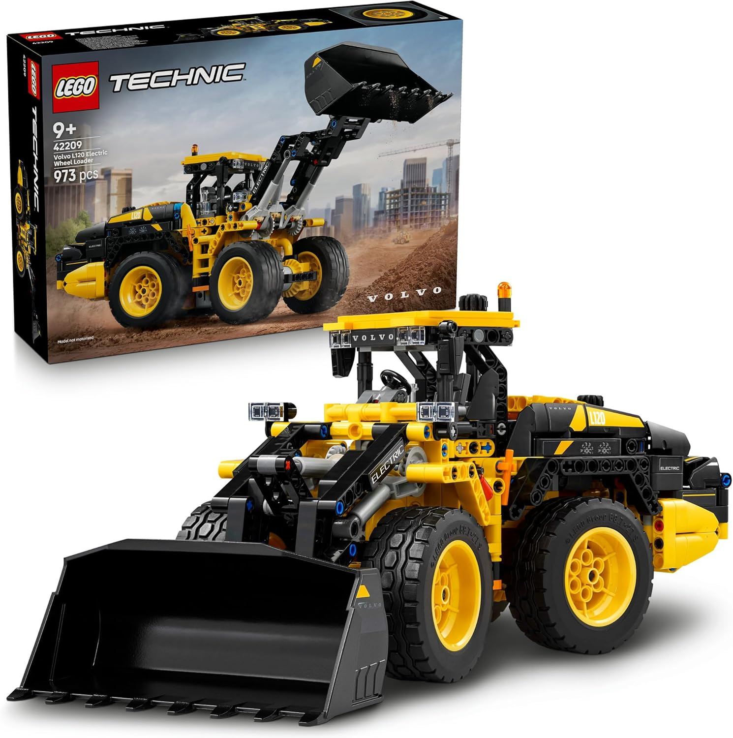 LEGO&reg; Technic&trade; Volvo L120 Electric Wheel Loader 42209 Construction Toy, Vehicle Set Model, Buildable Engineering Toy for Kids, Loading Shovel for Boys and Girls Aged 9 and Up image number 2