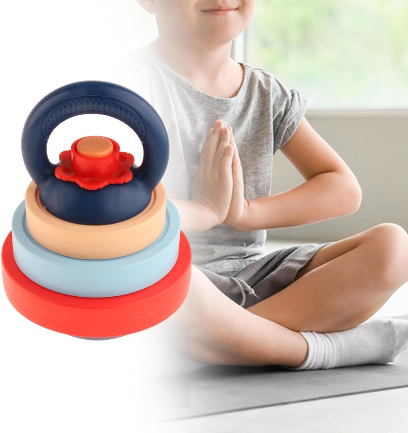 STARTIST Children'S Kettlebell and Dumbbell Fitness Kit for Ages 4-7 Home Exercise, Style B image number 3