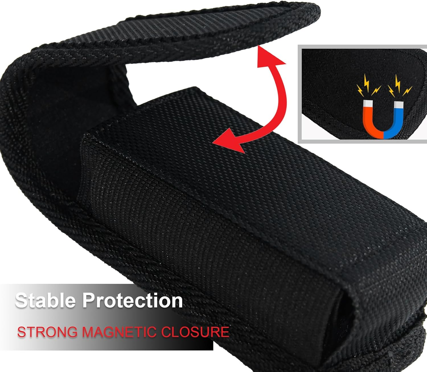 Jingzan Multitool Case Magnetic Cover Multitool Pouch Compatible with Leatherman Wave plus Wingman Surge Rebar EDC Belt Organizer Tool Holster image number 4