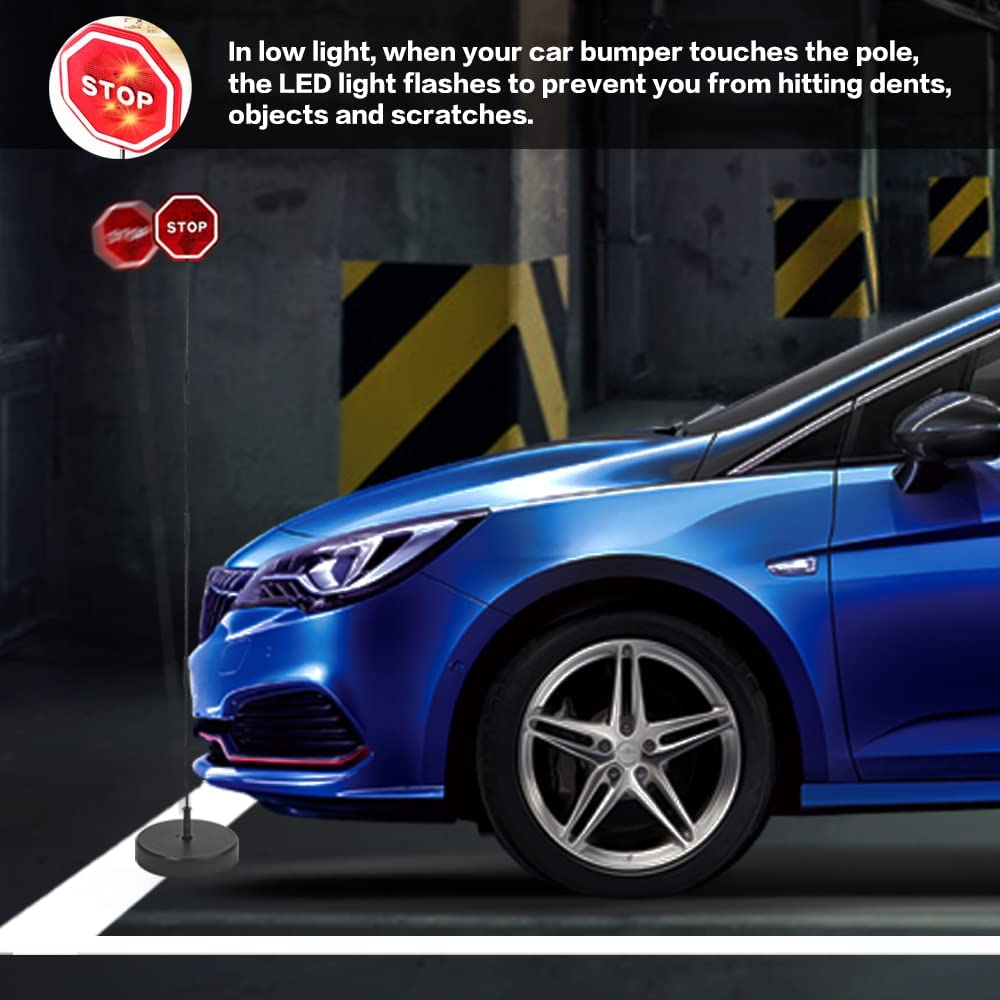 Smart LED Parking Stop Sign - Garage Flashing Warning Light with Parking Assistant and Flashing Signal for Garage TCTX001 image number 4