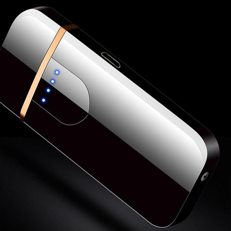ARC Rechargeable Windproof Flameless Electronic Metal Lighter USB Lighters with Touch Sensor image number 3