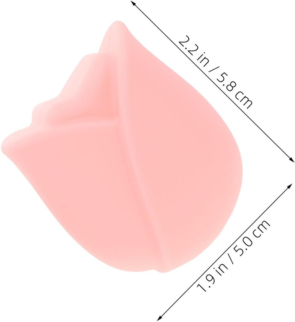 LRXIYODE Silicone Makeup Brush Holder Set of 6 Dustproof Waterproof Covers Portable Travel Makeup Brush Organizer for Women and Rose Pink