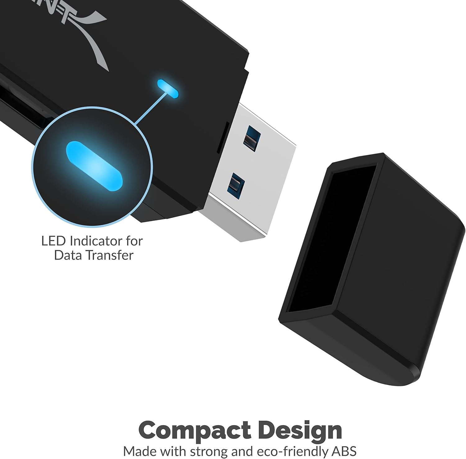 SABRENT USB 3.0 Micro SD and SD Card Reader (CR-T2MS) image number 4