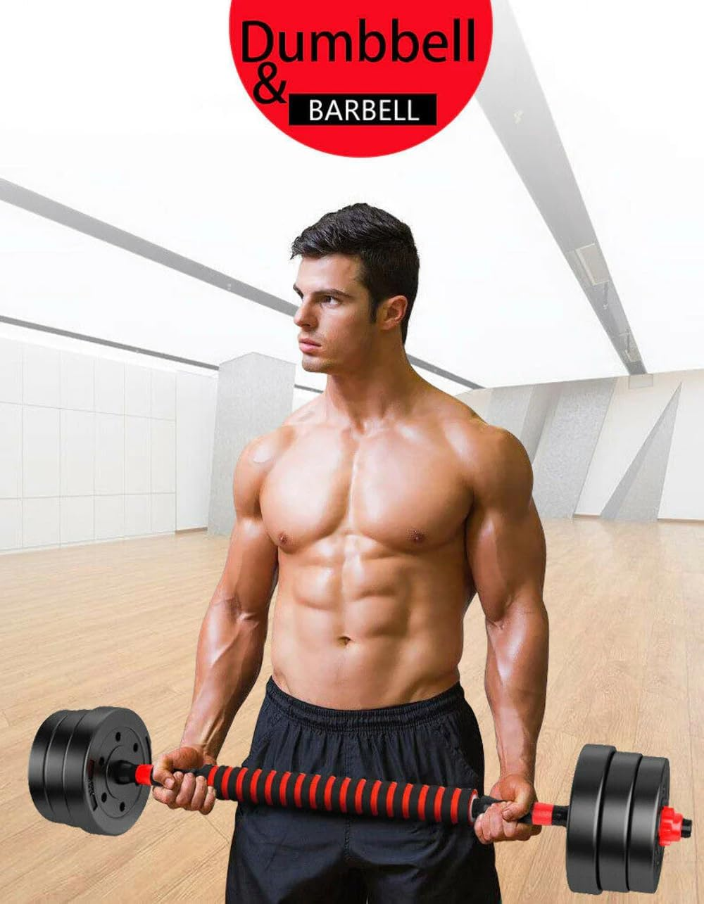 20-40Kg Adjustable Dumbbell Set Barbell Home Gym Exercise Weight Fitness Workout image number 5