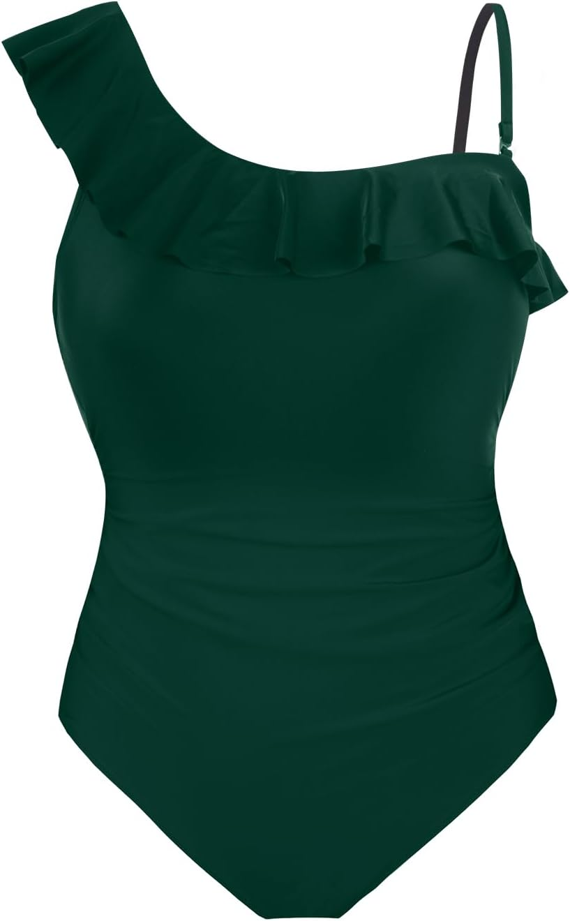 CUPSHE Women'S One Piece Swimsuit Maternity Bathing Suit Ruffled Removable Strap Pregnancy Swimwear image number 1