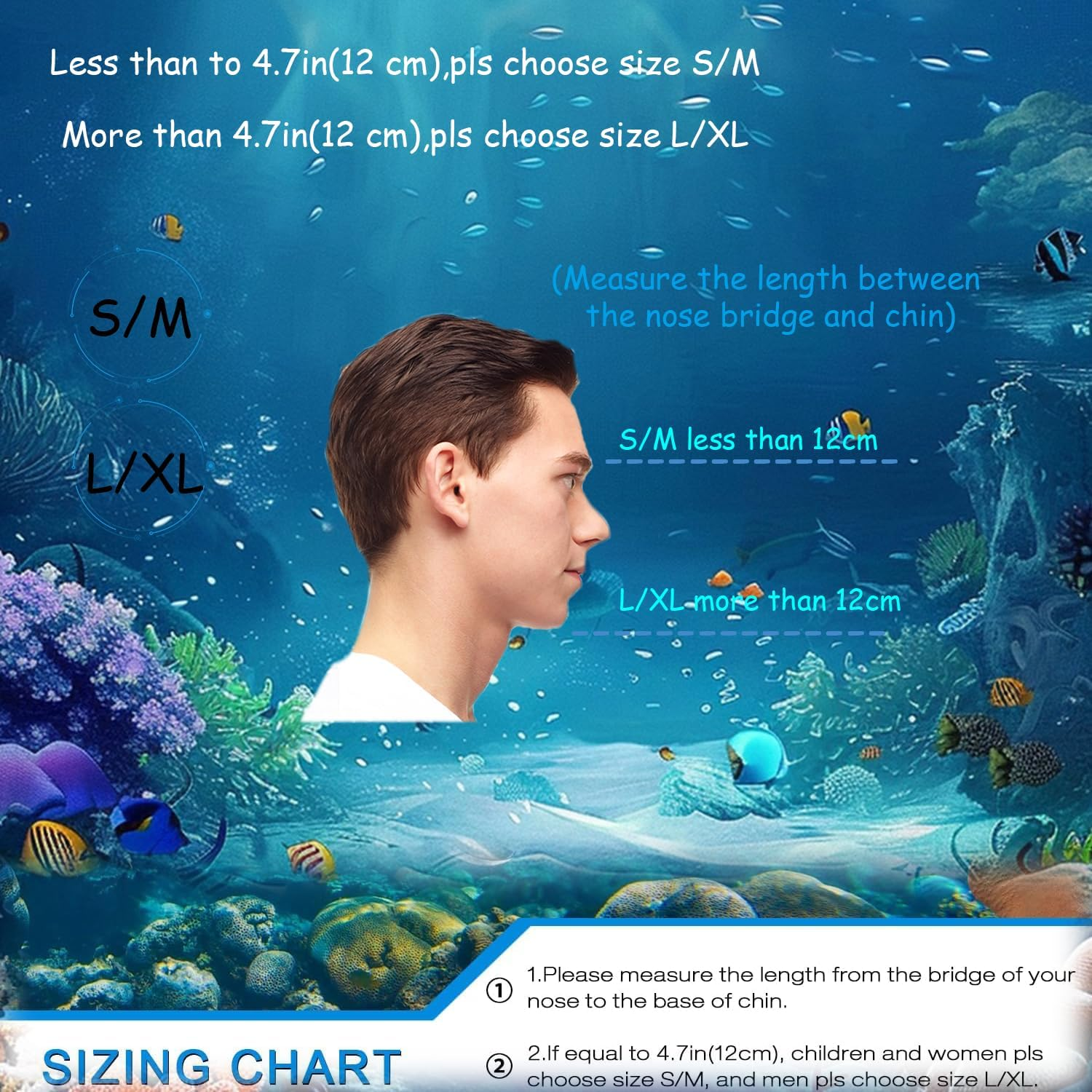 IGGDOQI 180&deg;Full Face Snorkel Mask, Diving Mask, Professional Snorkel Set, Perfect Snorkeling Gear for Adults Teen Kids with Camera Mount, Safe Free Breathing, anti Fog & Leak image number 2