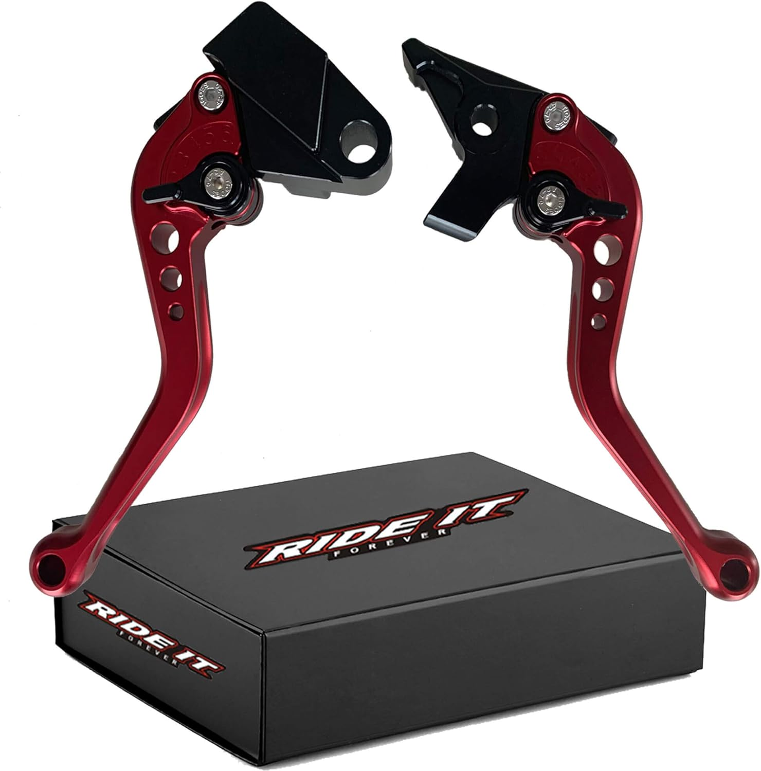 Short Brake and Clutch Levers for KAWASAKI NINJA 650R ER-6F ER-6N 2009-2016,Ninja400R 2011,Versys 650Cc 2009-2014 Kawasaki Ninja650R Er6N/F 09-16, Versys650 09-14 Red