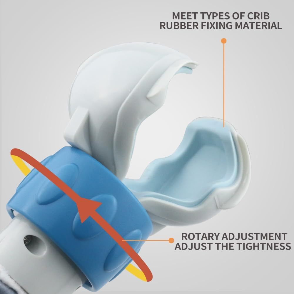 Baby Activity Arch Bassinet Toy, Black and White Travel Mobile Toy Bar with Hanging Animals, Stroller, Pram and Crib Attachment Toys (Ocean) - Animal image number 7