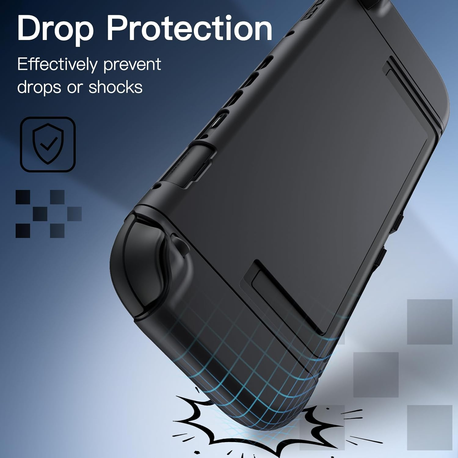 Jetech Slim Dockable Case for Nintendo Switch 2 (2025) 7.9 Inch, Soft TPU Grip Cover for Joy-Con Detachable, Matte Carrying Protective PC Back Shell, Anti-Scratch (Black) image number 3