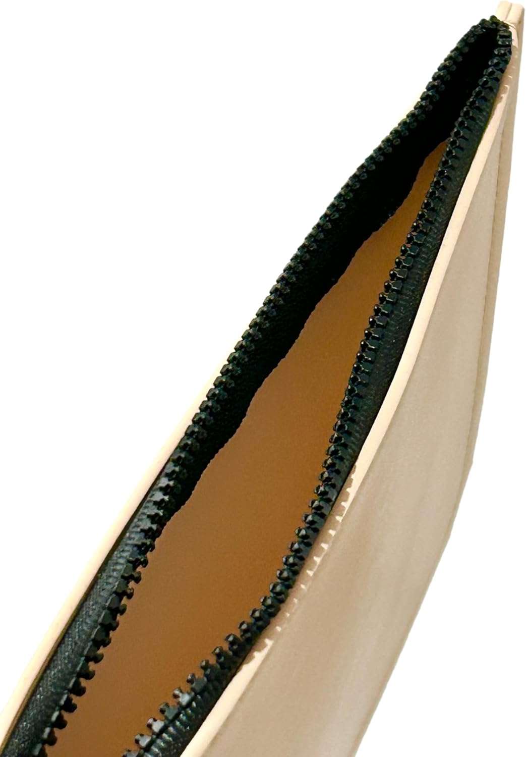 Yves Saint Laurent YSL Cosmetic Cream FLAT Leather Pouch Makeup Bag YSL Fragrance Bag (8.25L X 6.25H X 0.25W) - SMALL image number 1