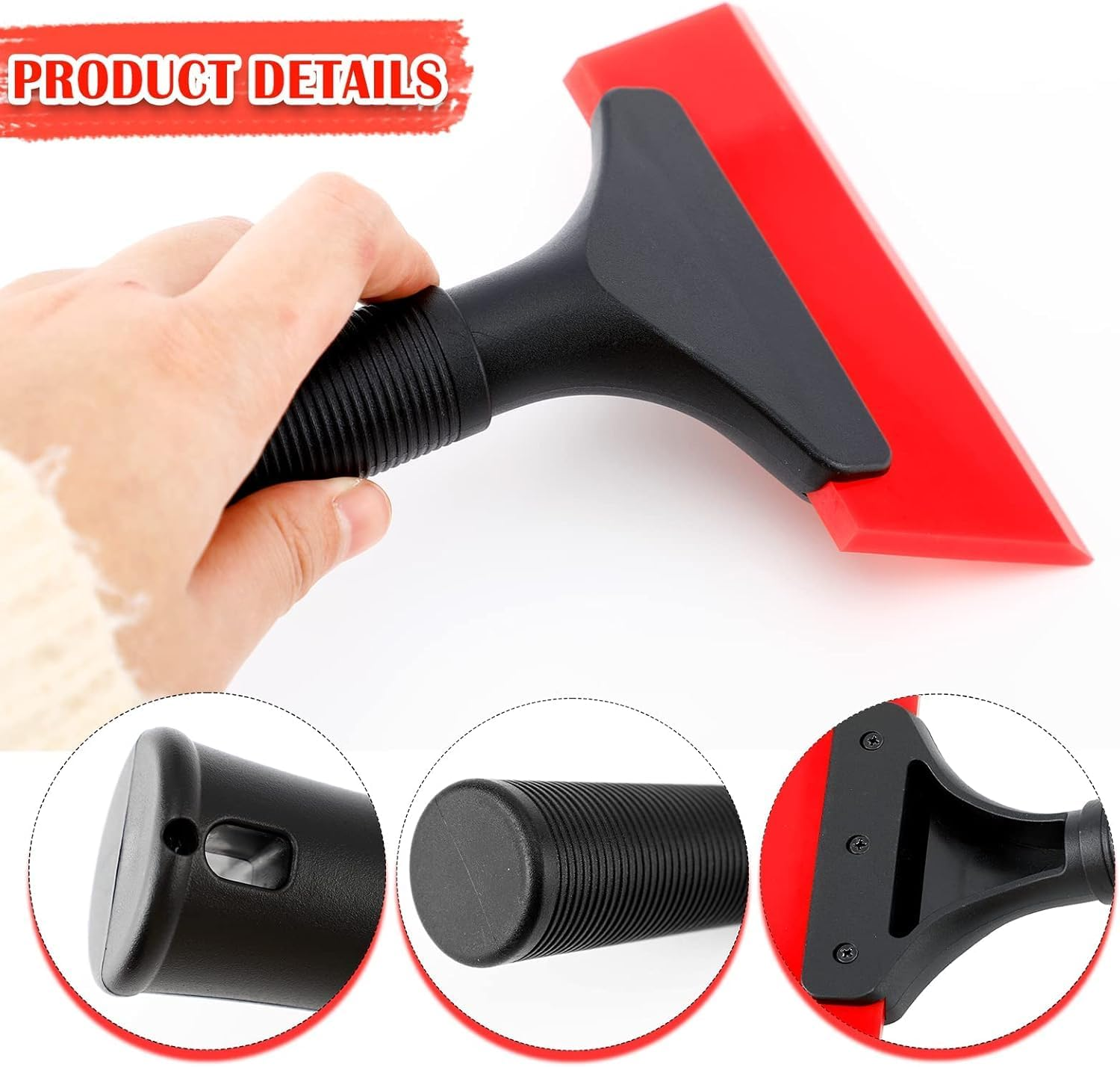 2PCS Super Flexible ABS Squeegee,Auto Car Water Blade Shower Squeegee Cleaning Tool Accessories for Car Windshield (Style1, One Size)