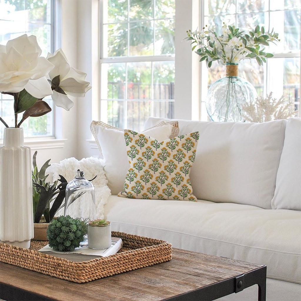 PANDICORN Chinoiserie Pillow Covers 18X18 Set of 2, Chinoiserie Decorative Throw Pillows Cases, Chinoiserie Decorations for Home Couch Sofa PP-288-18 image number 4