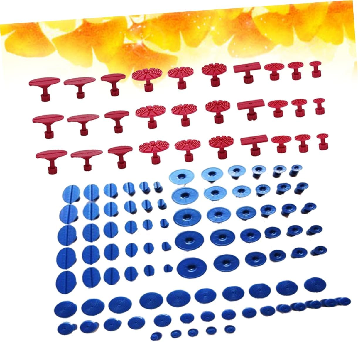 Mobestech 120Pcs Rubber Gaskets Car Body Repair Tools Kit for Auto Paintless Dent Lifter Puller Essential Automotive Accessories image number 5