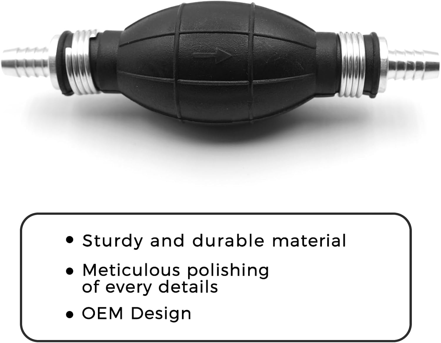 3/8" Marine Outboard Boat Motor Fuel Hose Line Assembly with Primer Bulb US New- image number 5