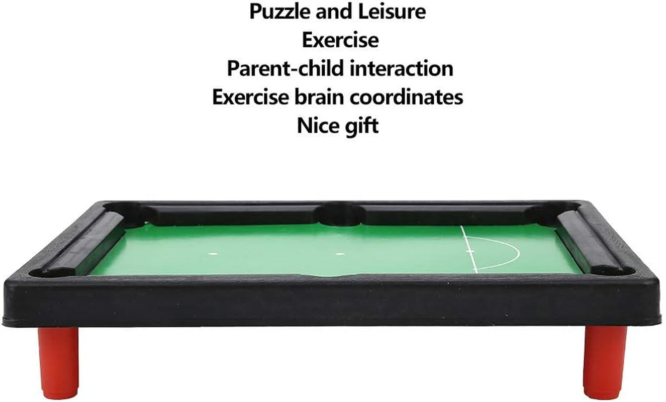 High Simulation Mini Snooker Game Set Mini Pool Table, Portable Small Size 13X9.5X2.6Inch Tabletop Pool, Lightweight for Praty for Family Playing image number 3