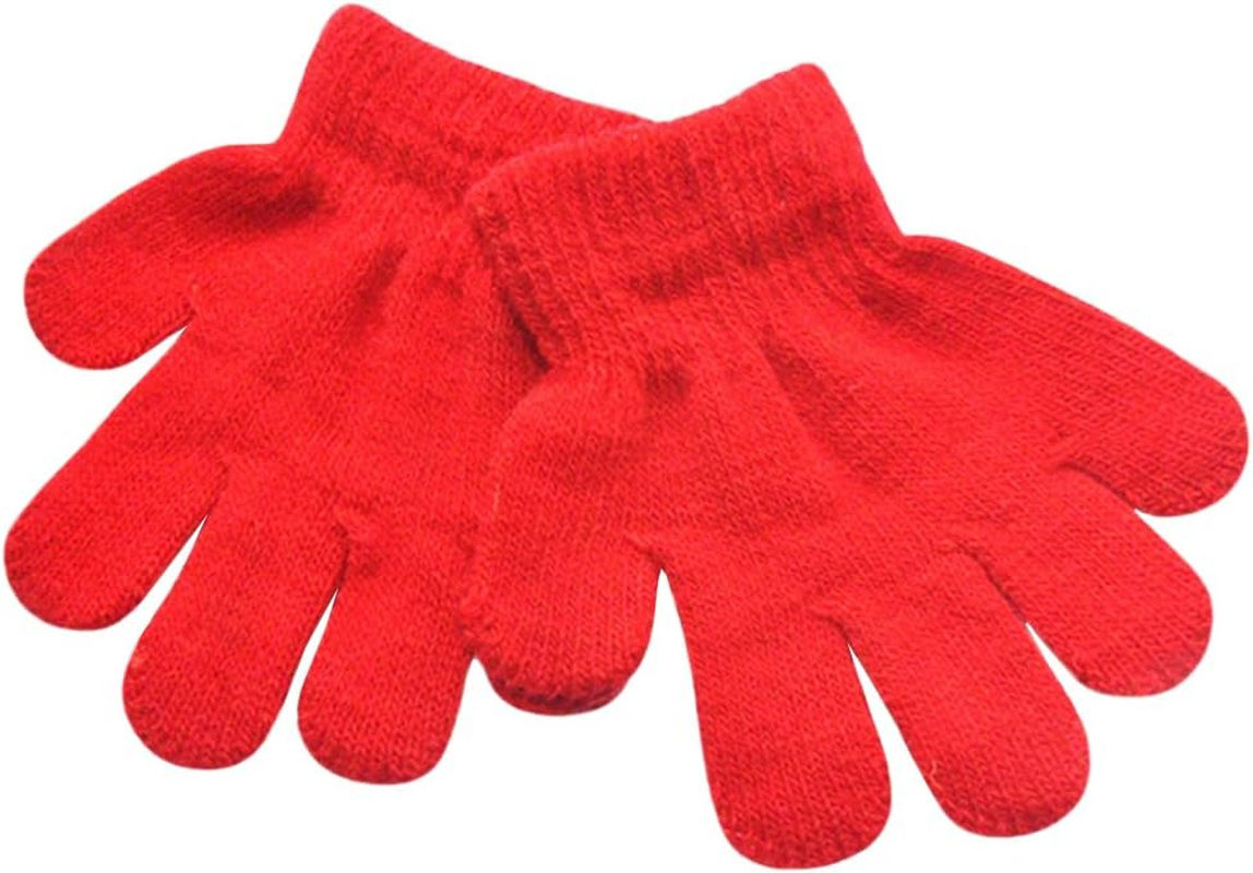 Baix Toddler Boys and Girls Winter Knitted Writing Gloves, 1-3 Years Old - Black image number 7