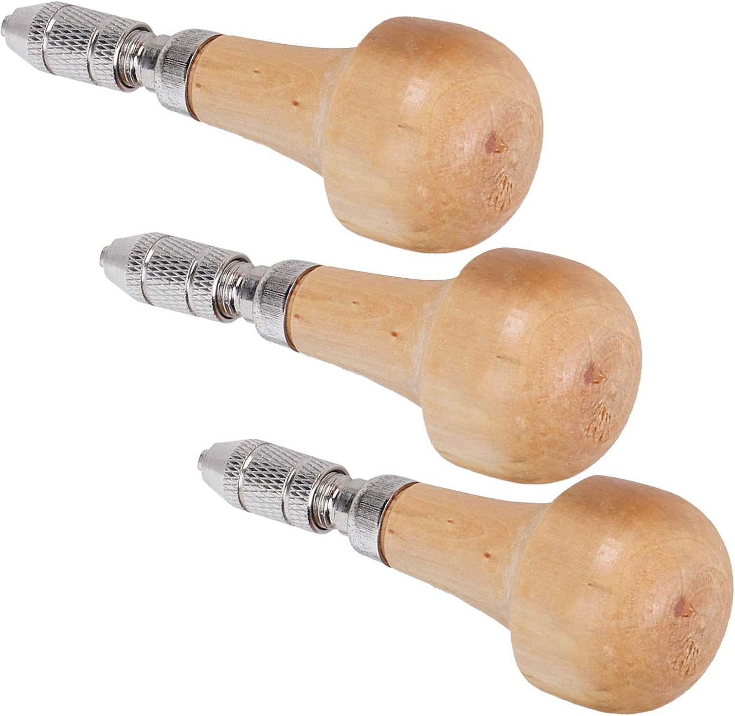 Fdit Lock Nozzle Pin Vise, 3 Set Pin Vise Set, Hand Drill, Making Tool, for Carving Resin image number 2