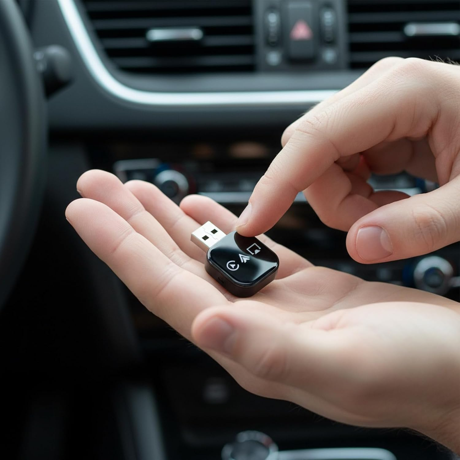 Car Display Converter | Plug Play Converter - Car Screen Mirroring Adapter - for Daily Commuting Long Distance Travel City Driving Highway Navigation Music Streaming Calling - Black image number 6