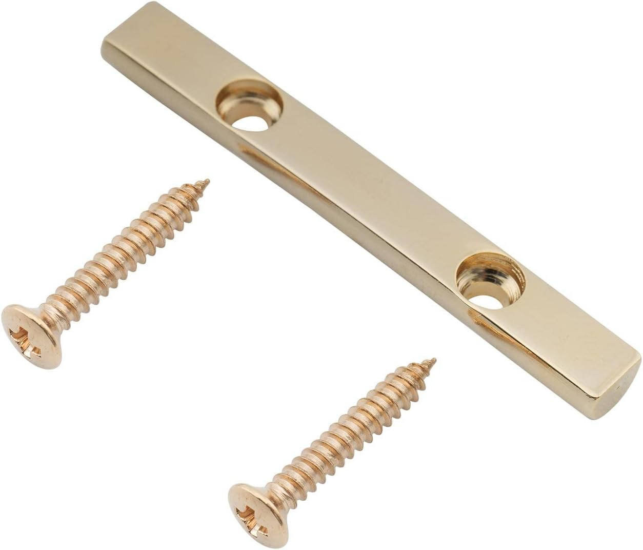 Musiclily Pro 43Mm Brass Bass String Retainer Bar for 4-String Electric Bass, Gold