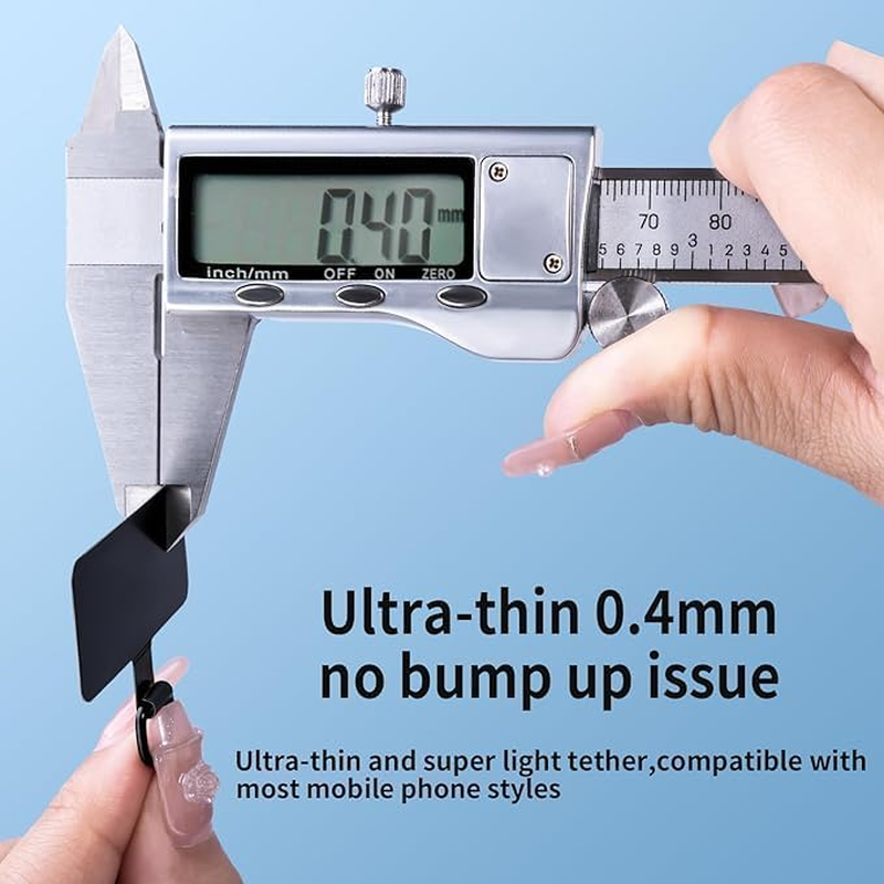 Oiltomn Metal Phone Tether Tab for Iphone, Cell Phone Lanyard Patch, Phone Strap Replacement Part for All Full Phone Cases image number 3