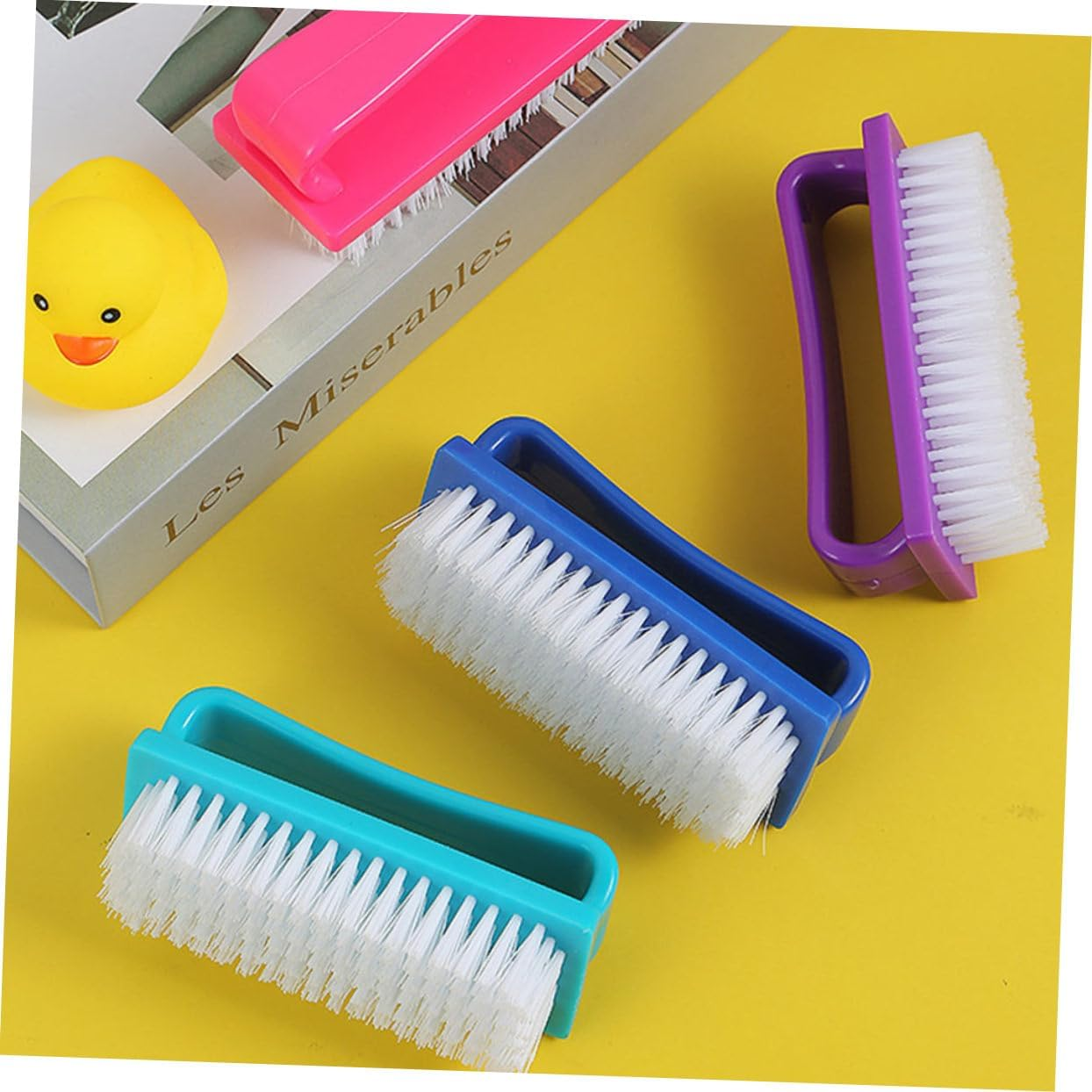 ERINGOGO 4Pcs Home Fingernail Brush Nail Brush Cleaner for Nail Art Manscaping Random Color image number 6